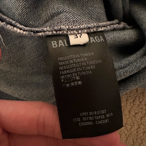 Balenciaga - Long Denim Shirt Jacket - Male 37 - Authentic - Picture 5 of 7